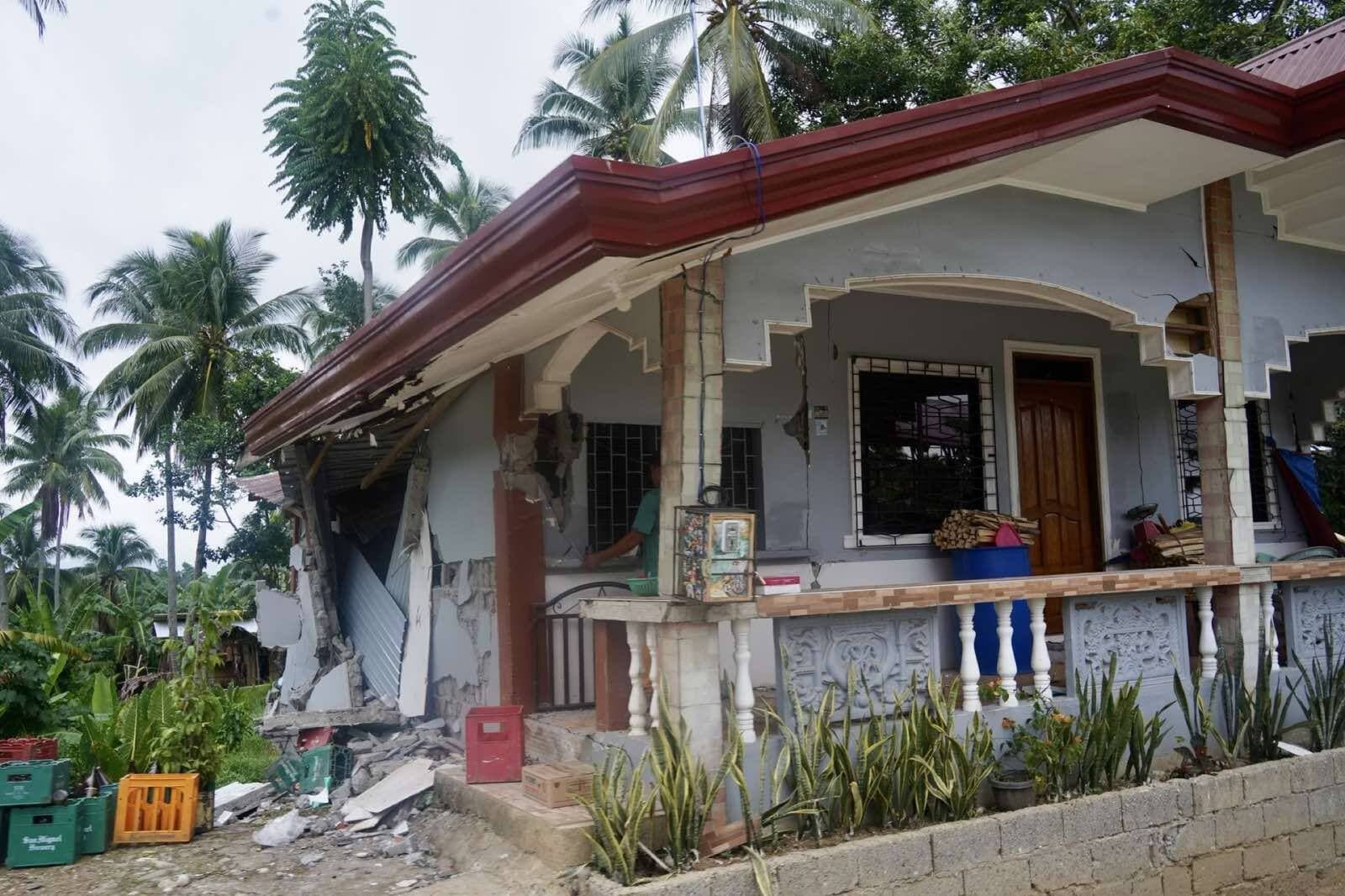 Earthquake damage in the Philippines