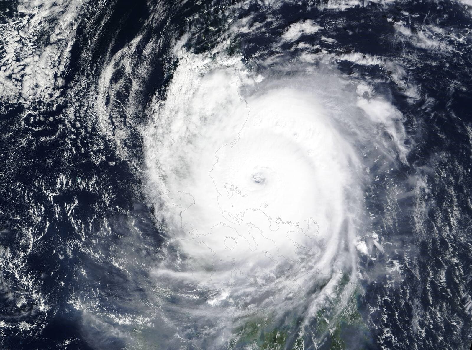 Storm damage in Southeast Asia