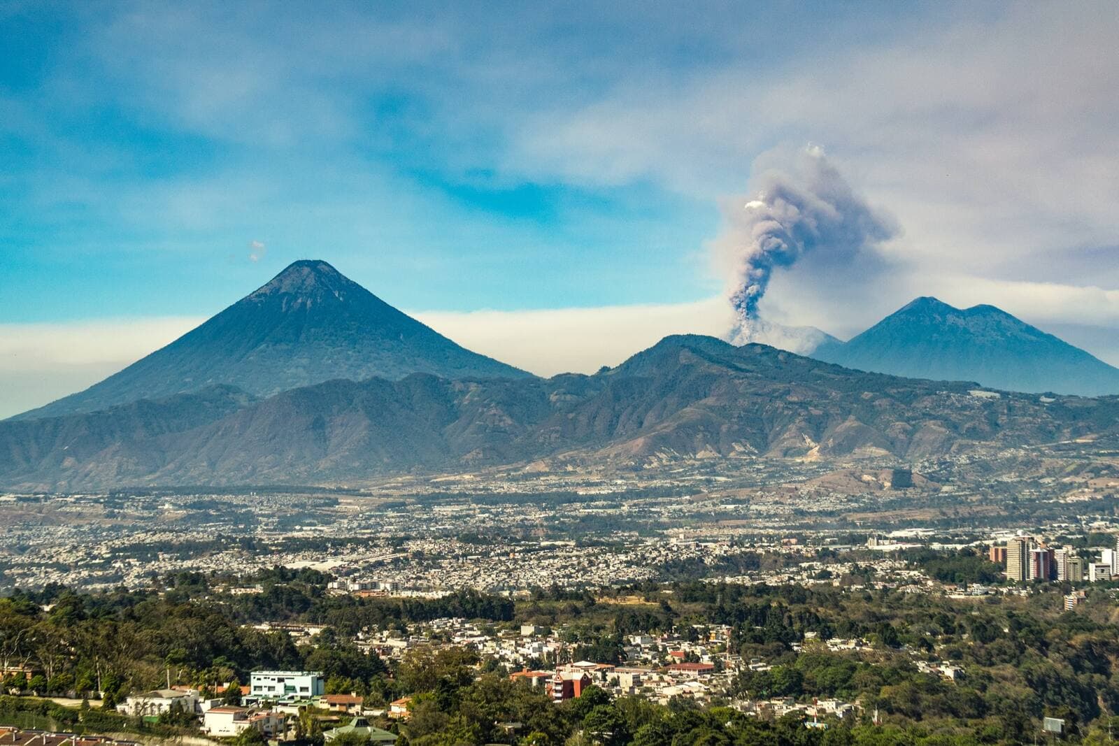 Volcano Fuego Eruption
